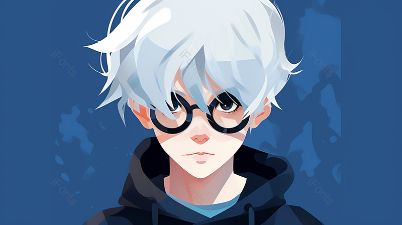 戴眼镜的可爱卡通男孩头像,插画/手绘图,插画/手绘图库,插画/手绘图下载,插画/手绘